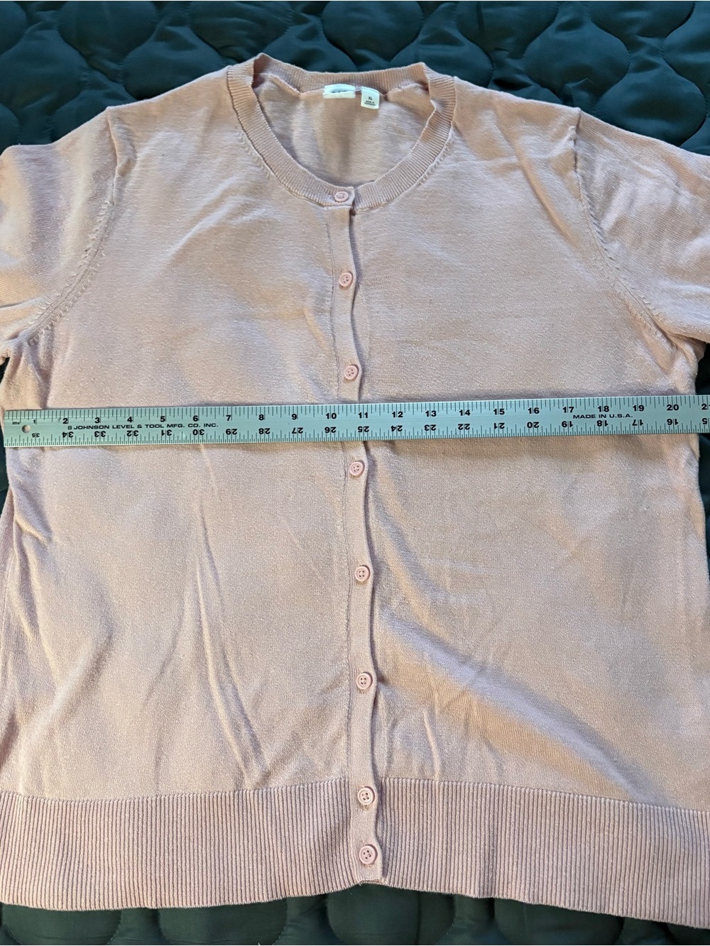 GAP Light Pink Button-Front Cardigan - Picture 3 of 5